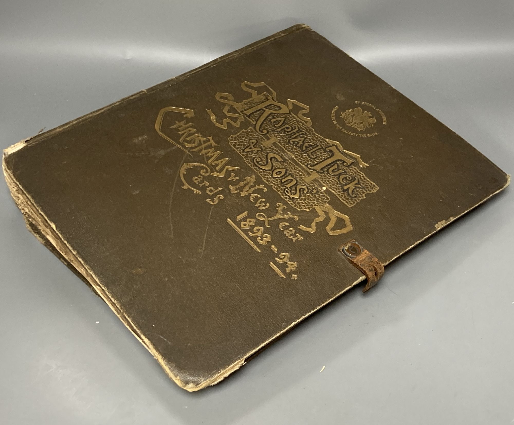 A scrap book album by Raphael Tuck & Sons Christmas and New Year cards 1893-94